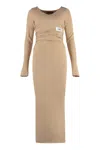 Dolce & Gabbana Schulterfreies Kleid In Skin
