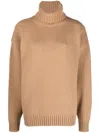 Dolce & Gabbana Roll-neck Virgin-wool Jumper In Maroon
