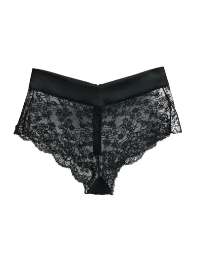 Dolce & Gabbana Women's Lace Bikini-cut Panty In Black