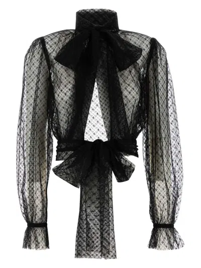 DOLCE & GABBANA WOMEN'S LACE BLOUSE TOP