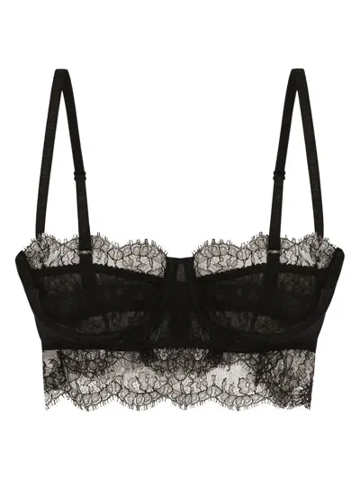 Dolce & Gabbana Women Lace Bralette In Black