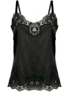 Dolce & Gabbana Dolce&gabbana Lace Trim Camisole In Black