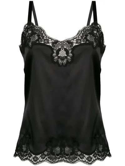 DOLCE & GABBANA DOLCE & GABBANA WOMEN LACE-DETAIL SATIN CAMISOLE TOP