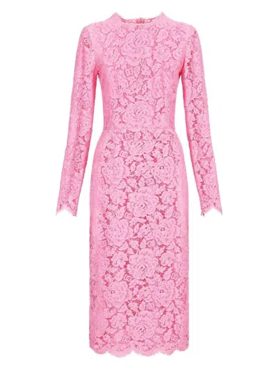 Dolce & Gabbana Women's Lace Floral Sheath Dress