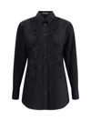 Dolce & Gabbana Women Lace Inserts Shirt In Black
