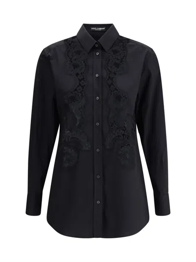 DOLCE & GABBANA DOLCE & GABBANA WOMEN LACE INSERTS SHIRT