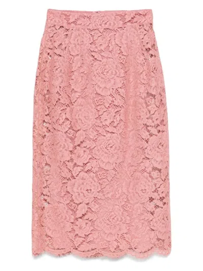 Dolce & Gabbana Women's Lace Midi Skirt
