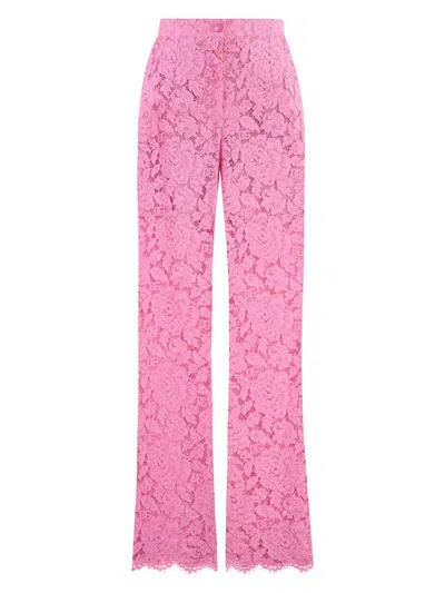 DOLCE & GABBANA WOMEN'S LACE PANT