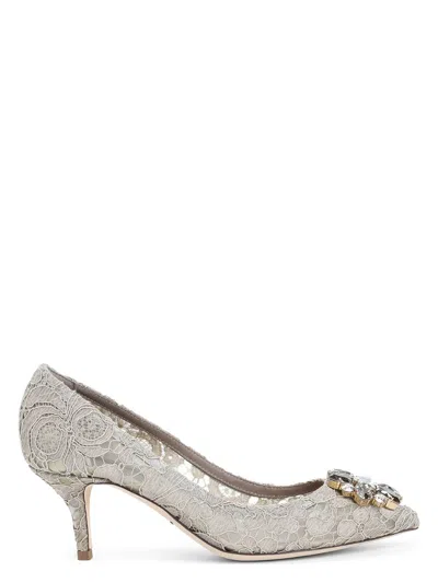 DOLCE & GABBANA WOMEN'S LACE PUMPS