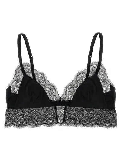 Dolce & Gabbana Women's Lace Satin Bra In Black