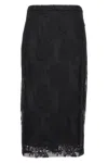 Dolce & Gabbana Lace Sheath Skirt Skirts In Black
