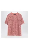 Dolce & Gabbana Lace Crew-neck T-shirt
