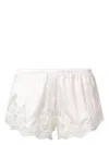 Dolce & Gabbana White Silk Floral Lace Lingerie Underwear In White