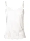 Dolce & Gabbana Lace Trim Slip Top In White