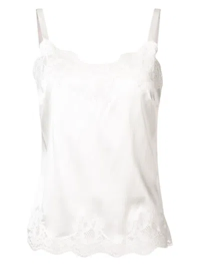 DOLCE & GABBANA WOMEN'S LACE TRIM SLIP TOP