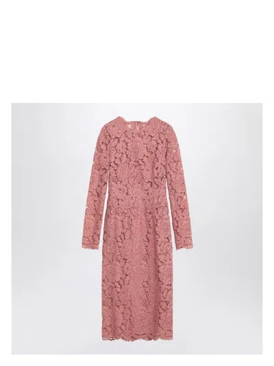 DOLCE & GABBANA WOMEN'S LACE TUBE LONGUETTE DRESS