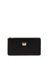 Dolce & Gabbana Women Large Calfskin Card Holder With Branded Plate