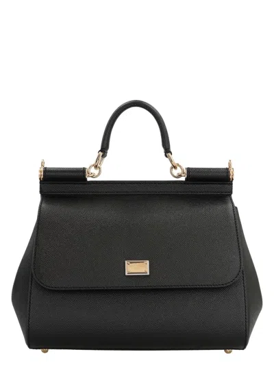 Dolce & Gabbana Women's Large Sicily Hand Bag In Black