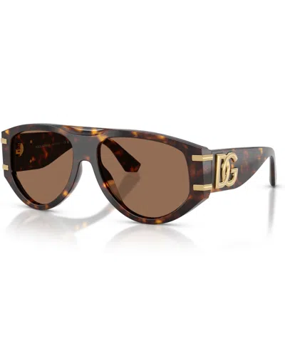 Dolce & Gabbana Women's Large Sunglasses, Dg4499 In Havana