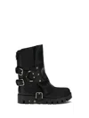 Dolce & Gabbana Dolce&gabbana Women Ankle Boot In Rubber And Leather In Black