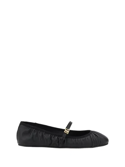 DOLCE & GABBANA DOLCE & GABBANA WOMEN LEATHER BALLERINAS