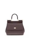 Dolce & Gabbana Medium Handbag "sicily" In Brown
