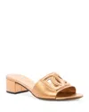Dolce & Gabbana Women's Leather Slides In Gold