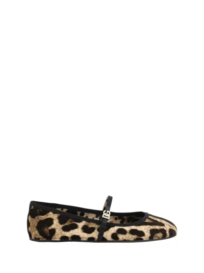 Dolce & Gabbana Women Leopard-print Ballerinas