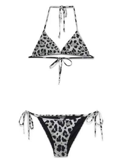 DOLCE & GABBANA WOMEN'S LEOPARD-PRINT BIKINI