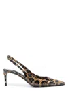 Dolce & Gabbana Women's Leopard Print Calfskin Pumps | Size 40 | Cg0595