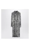 Dolce & Gabbana Leopard Print Silk Longuette Dress