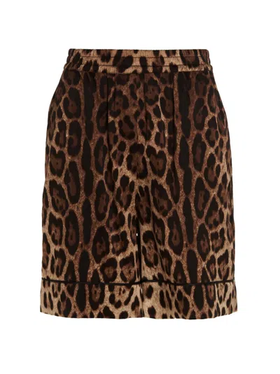 DOLCE & GABBANA DOLCE & GABBANA WOMEN LEOPARD SHORTS