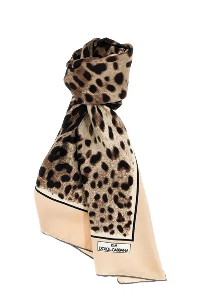 Dolce & Gabbana Women 'leopardo' Scarf In Multi