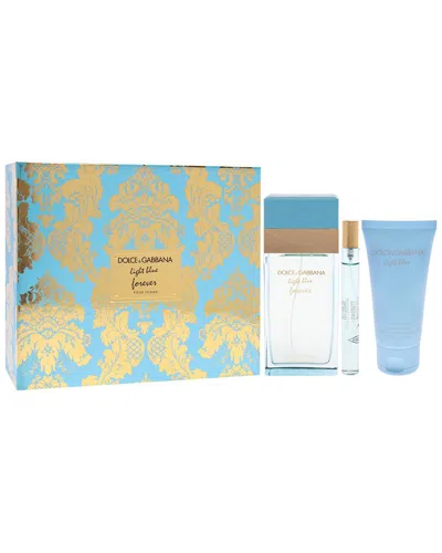 Dolce & Gabbana Women's Light Blue Forever 3pc Gift Set In White