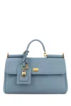 Dolce & Gabbana Women Light Blue Leather My Sicily Handbag