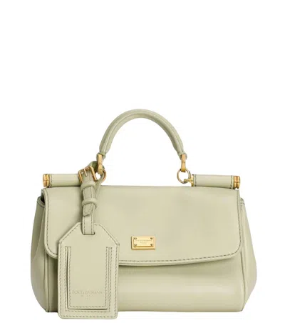 Dolce & Gabbana Women Light Green Sicily Mini Satchel, Onesize Luxury Satchels For Women Darveys
