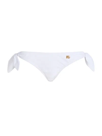 Dolce & Gabbana Women's Logo Bikini Bottom In White