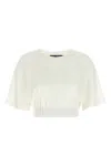 Dolce & Gabbana Chenille Top With Tonal-logo In White