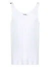 Dolce & Gabbana White Cotton Marcello Tank Top In White