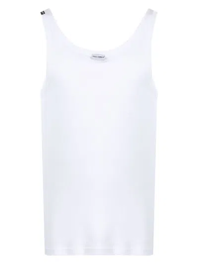 DOLCE & GABBANA WOMEN'S LOGO COTTON TANK TOP
