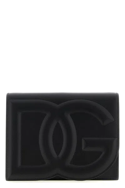 Dolce & Gabbana Women Logo Crossbody Bag In Black