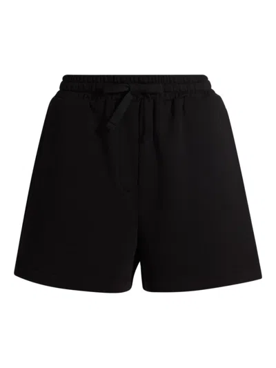 Dolce & Gabbana Women's Logo Cutout Sweat Shorts In Black