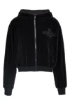 Dolce & Gabbana Logo Embroidery Chenille Hoodie In Black