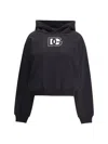 Dolce & Gabbana Women Logo Hooded Sweatshirt In Black