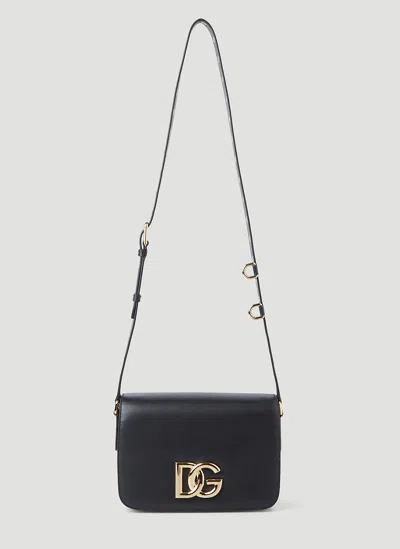 Dolce & Gabbana Women Logo Plaque Shoulder Bag In Black