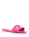 Dolce & Gabbana Women's Logo Pool Slide Sandals In Pink