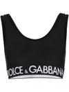 Dolce & Gabbana Spandex Jersey Top In Multi
