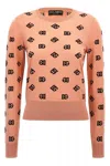 Dolce & Gabbana Logo Sweater Sweaters And Cardigans Pink In Pink