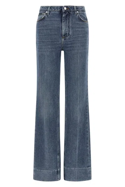 Dolce & Gabbana Women Logo Tag Jeans In Blue