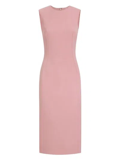 Dolce & Gabbana Long Pink Sm Dress In Rosapscuro